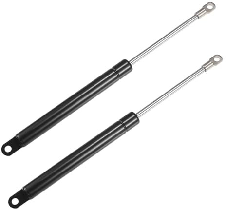 X AUTOHAUX 2 Stück 25,4 cm 40 Ib/178 N schwarze Hebestreben, Stoßdämpfer, Gasfeder, universell für Wohnmobil, Auto, LKW, Boot, Fenster, Schrank, Tür, Abdeckung, Deckel