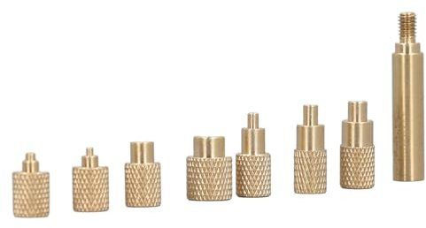 Heat Set Insert Tips for Thread Inserts M2 M2.5 M3 M4 M5 M6 M8, Universal Soldering Iron Head Heat Set Insert Tip for 3D Printer Accessories, 7 Different Sizes