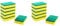 HOMESmith - Large Heavy Duty Scrub Sponge - Dual Sided Dish Washing & Cleaning Scourer - Absorbent, Non-Scratch, Reusable - Pack of 12,Yellow & Green