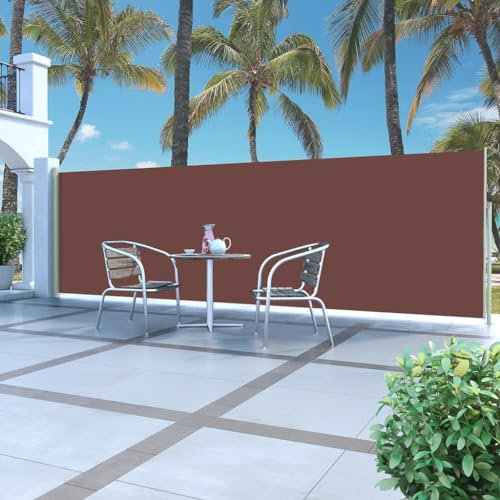 Willood Ausziehbare Seitenmarkise 160x500 cm Braun