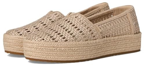 TOMS Damen Valencia Slip-On Plateauschuhe, Gold, 7.5