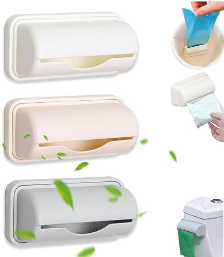 Bag Dispenser,2024 Upgrade Trash Bags Dispenser,Small Bin Liner Kit Dispenser,Trash Bag Dispenser for Bottom of Can, Bathroom Trash Bag Dispenser, Wall-Mounted Garbage Storage Bag for Home Kitchen