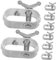IWOWHERO 8St Drahtspanner Winterabdeckung Seilwinde Drahtseilspanner Schwerer Spanner Stahlseilspanner Kabelspanner Werkzeug Mini-Winde für schwere Lasten Drahtseilspannung a3 Stahl Silver