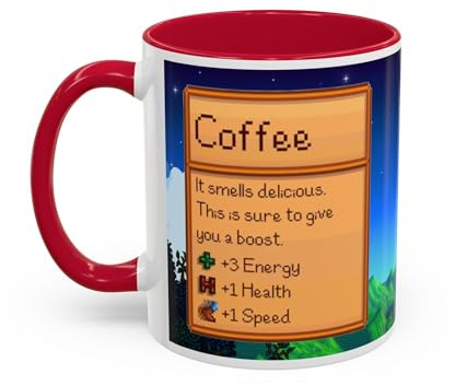 Creator's Cove Stardew Valley Game Two Tone Coffee Mug Drink, Gift for Video Game Lover Farm Adventure Gaming Cup For Family Friends