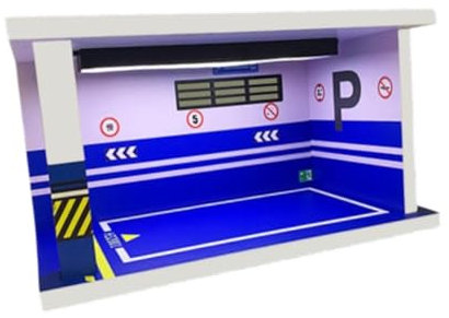 JISADER Automodell Vitrine 1:32 Vitrine für Schreibtisch Modellauto Diorama Landschaft