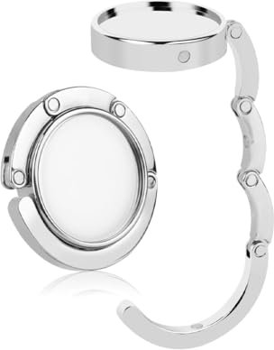 SGERUFZ Gancio Borsa da Tavolo Piegevole Anti-Scivolo per Borse su Scrivania, Ristorante (Marmorizzazione)