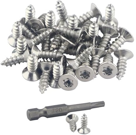 AOMIKITSTU Holzschrauben 130 Stück, M4×12mm Edelstahl Schrauben, Holzschrauben Kurz, Spanplattenschrauben, Schrauben Flachkopf für Haushalts- und Bürogeräte