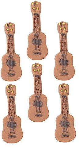 ibasenice 6 Modelli Di Chitarra in Miniatura Finta Chitarra Per La Decorazione Della Casa Di Ragazzi E Ragazze Eleganti Decorazioni A Forma Di Mini Chitarra