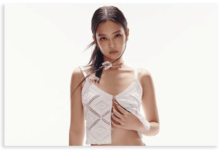 NTRECS Jennie Blackpink Bild Leinwand Poster Schlafzimmer Dekor Sportlandschaft Büro Zimmer Dekor Geschenk ungerahmt 20 x 30 cm