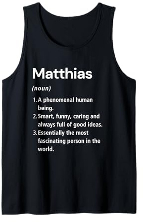 Matthias Definition des Namens Wörterbuch Tank Top