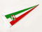 FLAGLY Premium Langwimpel Nordrhein-Westfalen 115g/m² Stoffgewicht, robustes und witterungsbeständiges Glanzpolyester - Wimpel Nordrhein-Westfalen, Fahnenmast Zubehör (150x40 cm)