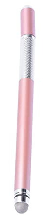 DIYEAH Double Capacitive Stylus Pen for Phones and Tablets Rose Gold Metal Disc Touch Screen Pen for Handwriting and Drawing on Laptops and Mobile Devices