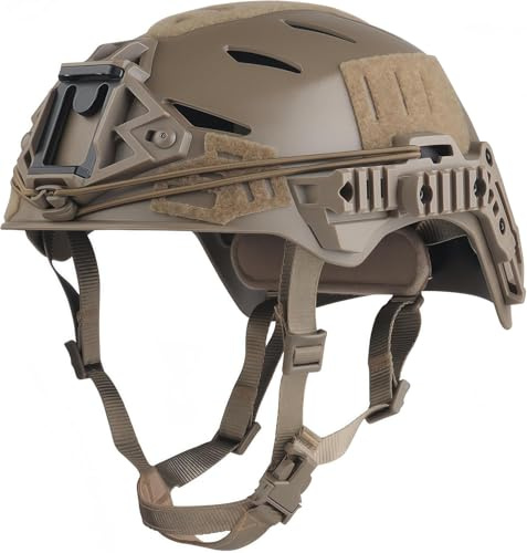 Casco tattico W.endy 3.0 versione semplificata, casco protettivo da softair per addestramento al combattimento e caccia, attrezzatura sportiva per esterni (Khaki)