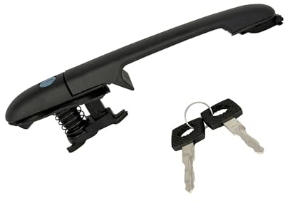 BMLGPGBCDW Poignée Porte extérieure pour Mercedes pour Sprinter 1995 1996 1997 1998 1999 2000 2001 2002-2006 Poignée Porte Voiture avec 2 Clés 9017600459