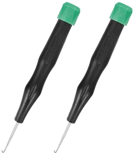 SHERCHPRY 2 Stück Besaitungswerkzeug für Badmintonschläger Sport Besaitungshaken mit Ergonomischem Kunststoffgriff Präzises Zubehör für Besaitungsmaschinen und Schlägerwartung