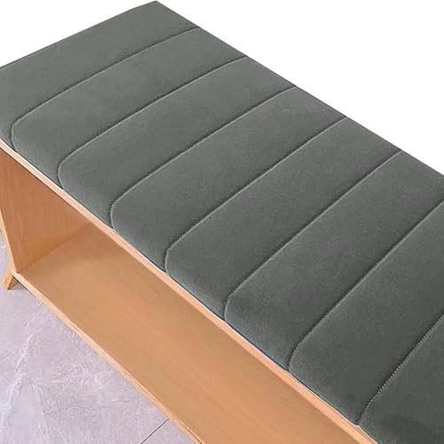 Generisch Bankauflage 90x35cm Bankpolster Sitzkissen Bank Mit Rutschfester Unterseite, Sitzauflage Bank Mit ReißVerschluss, Waschbares Bankkissen, Esszimmerbank Fensterbank GartenmöBel