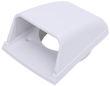 Tnfeeon Marine Intake Cowl Ventilator, ABS Material, Enhanced Airflow for Boats and RVs, 3 Inch Air Vent Cover for Efficient Ventilation (White)