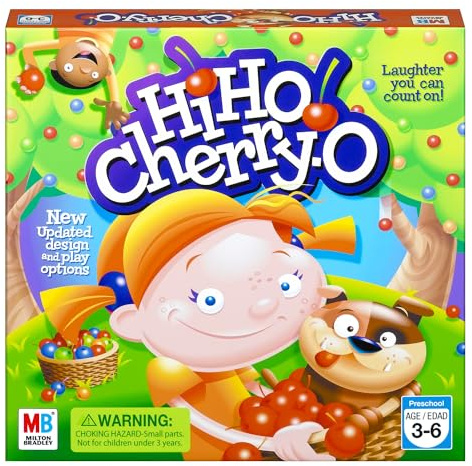 Hasbro Gaming Hi Ho Cherry-O Board Game for 2 to 4 Players Kids Ages 3 and Up (Amazon Exclusive)