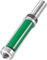 Trend C199X1/2TC Craft 1/2' Shank Pro 90° Cortador de fresadora de doble guía Bit-C199X1/2TC-Diámetro Longitud de corte 50mm Rodamiento 19.1mm Punta de carburo de tungsteno, plata