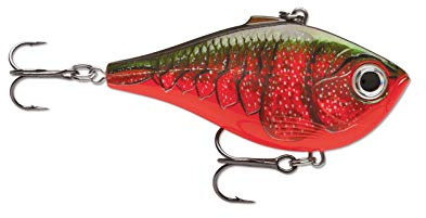 Rapala - Rippin' Rap Angelköder - Slender Body & Lipless Crank Angelzubehör - Süßwasser Spinnköder - Variable Lauftiefe - Fischköder 5cm, 9g - Hergestellt in Estland - Red Crawdad