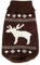 Wolters | Strickpullover Elch in Braun/Weiß | Rückenlänge 20 cm