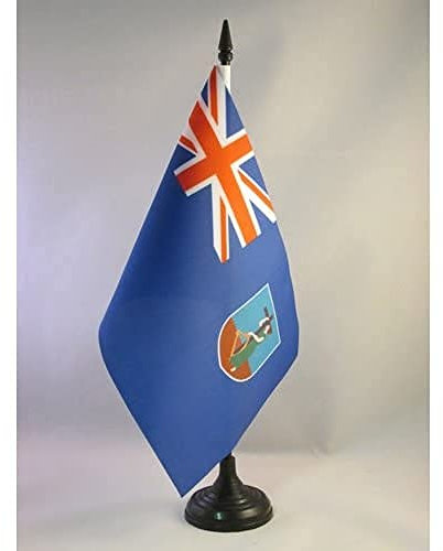 AZ FLAG - Tischflagge Montserrat - 21x14 cm - Montserrat Tischfahne 14 x 21 Cm - Flaggen