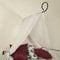JalousieCrew Betthimmel Himmelstange Himmelbett Himmelset Baldachin Raffhalter Himmelhalter (Chrom matt)