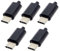 chenyang Lot de 5 connecteurs USB C à monter soi-même, USB 3.1 de type C, 24 broches mâles, adaptateur de remplacement avec carte PCB, boîtier noir