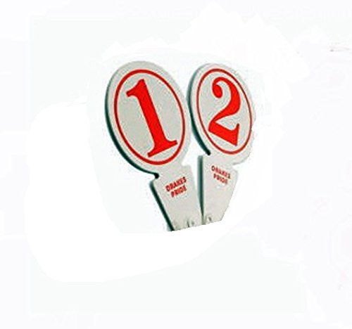 Drakes Pride RINK MARKERS 1 & 2 NUMBERS##B6470**