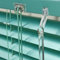 WR-Design Alu Jalousie grün metallic Mint - Breite 50 bis 240 cm - Höhe 130/160 / 220 cm - Tür Fenster Rollo Jalousette Aluminium Fensterjalousie Lamellen Metall (80 x 160 cm)