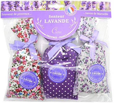 3 sachets Senteur de Lavande, lavandin Origine France Provence, 17 GR.
