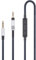 Cable de repuesto de audio con micrófono en línea, mando a distancia, control de volumen, solo compatible con Audio Technica ATH-M50x, ATH-M40x, ATH-M70x auriculares y Samsung Galaxy Huawei Android