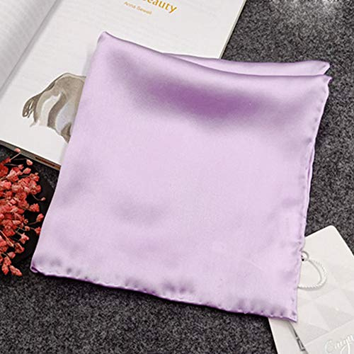 Egurs Mouchoirs De Poche en 100% Soie Pochette de Costume Mouchoir pour Homme Femme 35 * 35cm