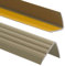 Nez de marche profil d’angle PVC autoadhésif 50x40mm antidérapant, d'escalier-protection, bande de bordure, 180cm, Laiton