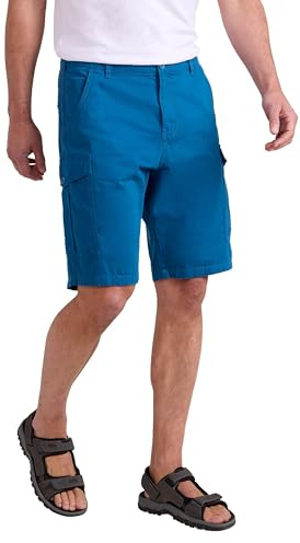 Mountain Warehouse Lakeside Mens Cotton Cargo Shorts Teal W40
