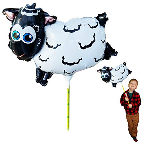 Ballooniacs - Schaf luftgefüllt Tierballon von Deluxebase. Eine farbenfrohe und wiederverwendbare aufblasbare Geburtstagsfeier Dekoration für Kinder