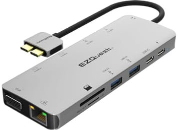 EZQuest X40213 - USB-C Multimedia Dock 13 Ports