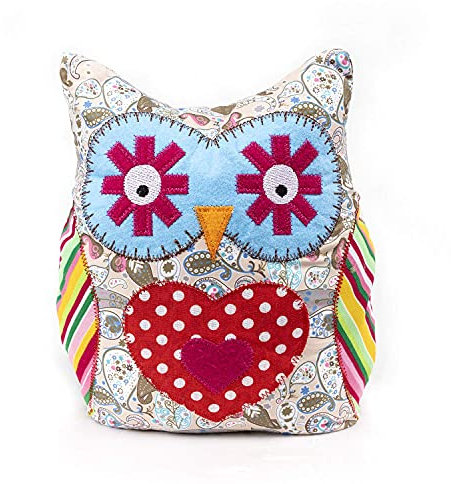 Decorative Door Stop-Cute Weighted Door Stopper for Home and Office Decoration (Begie Owl)