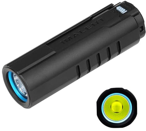 IMALENT LD70 Torcia EDC Torcia Tattica Ricarica magnetica e usb, Torcia Potente 4000lm LED 203M, 5 Modalità, Impermbile IP68, display OLED, per Campeggio, Escursionismo, Emergenze (Nero)