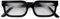 LONDON MOLE BRILLEN | Icy Lesebrille | Rechteckige Gläser | Coole Leser | Herren Damen Unisex | Stylische Lesebrille | Federscharniere | Schwarz glänzend | Vergrößerung +1,0