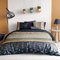 Parure de lit - Housse de Couette réversible Percale de Coton 71 Fils + taie Bella - 240 x 260 cm