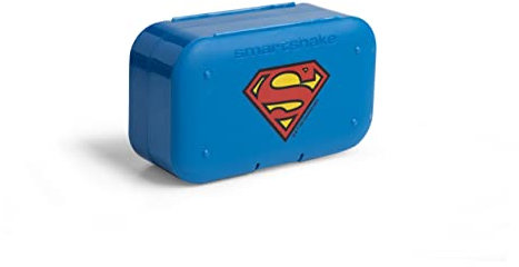 Smart Shake DC Supergirl Pill Box Organizer - Portable Size, BPA Free & Phthalate Free - (13x8 cm/5.1x3.14 inches)