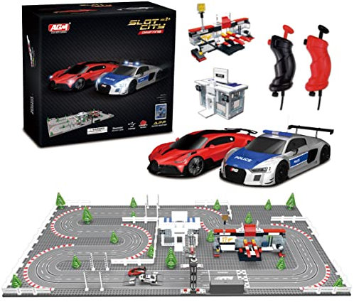 AGM MASTECH Mini Deluxe Block Building N Slotcar-Rennset GD-11 im Maßstab 1:87