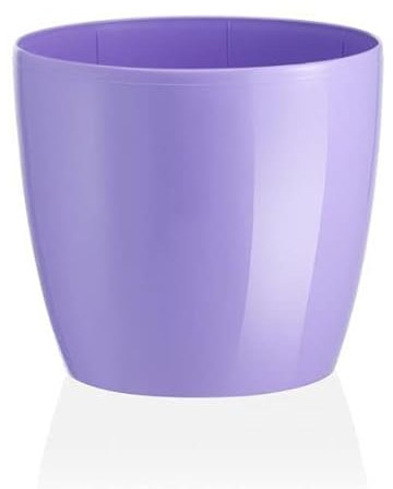 Decorspace Vaso tondo Madeira Luxy Colour in plastica colorati da esterno e giardino fiori piante (18 cm, Lilla)