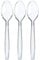 PRICE BEATER Reusable Spoons (Clear) – Pack of 50 | for Indoor and Outdoor Parties