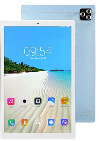 Fockety Tablet, 10.1 Pollici HD Grande Schermo 10 Core Processore CPU 2.4G 5G Dual Band 5 Punti Touch Screen Capacitivo Tablet da Gioco Doppio Anti Luce Blu 8000mAh WiFi Tablet(EU)