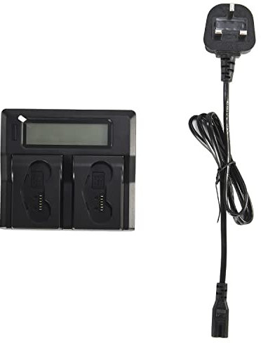 DSTE Chargeur double écran LCD à charge rapide compatible avec Nikon EN-EL18 EN-EL18d EL18d, D4, D4S, D800, D800E