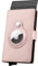 Porte-Cartes de crédit AirTag Wallet pour Hommes, Porte-Cartes en Cuir RFID bloquant Le boîtier de Carte bancaire en métal Pop Up (Rose Vif)