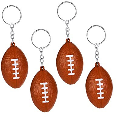 NUOBESTY Lot de 20 Porte-clés De Rugby Créatifs pour Décorations De Fêtes Sportives Garçons Et Filles Café