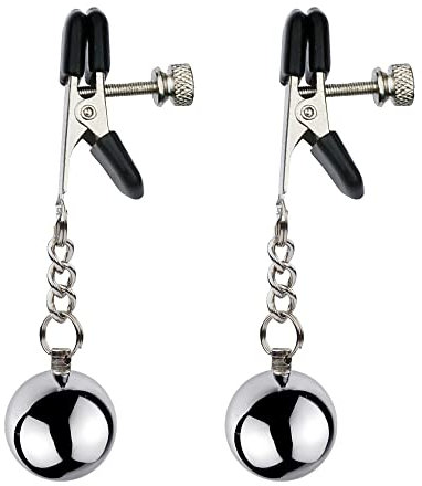 ALMYMM Nippelklemmen Brustwarzen Nipple mit Kette Clamps Sex klemmen Extra Stark Brust Stimulator Erotik SM BDSM Fetisch Nippelkett Sexspielzeug Für Frauen Männer (Stil 13)